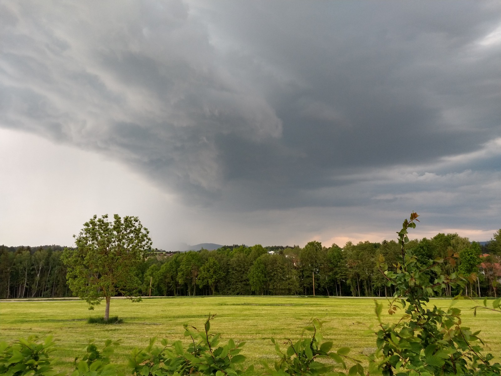 Aufziehendes Gewitter über dem Gallner (9. Mai 2020)