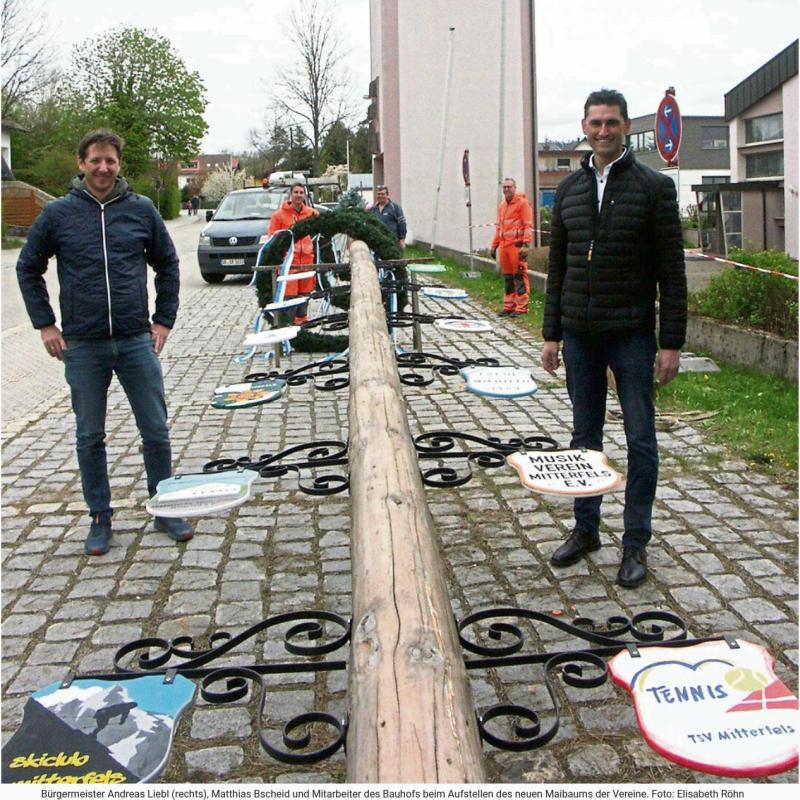 Maibaum der Vereine schmückt Marktgemeinde