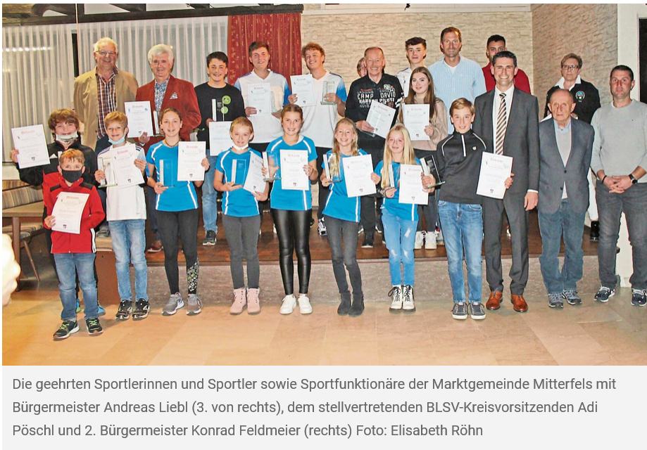 Sportlerehrung der Marktgemeinde