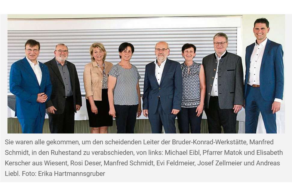 Bruder-Konrad-Werkstätte verabschiedete Manfred Schmidt