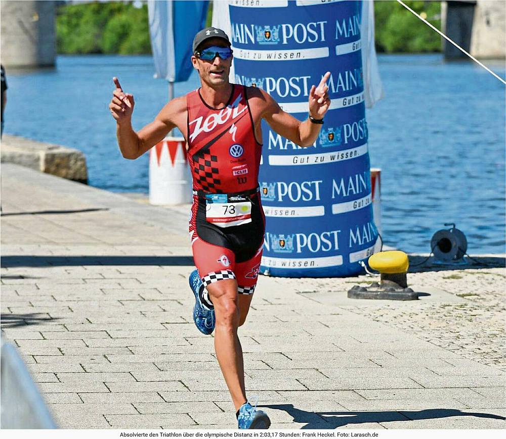 Triathlet Frank Heckel wird bayerischer Meister