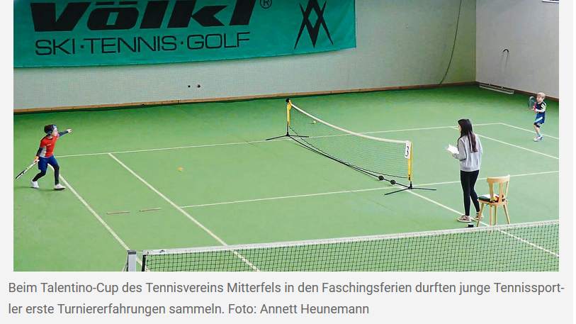 Tennisverein organisierte in den Ferien Talentino-Cup für Kinder