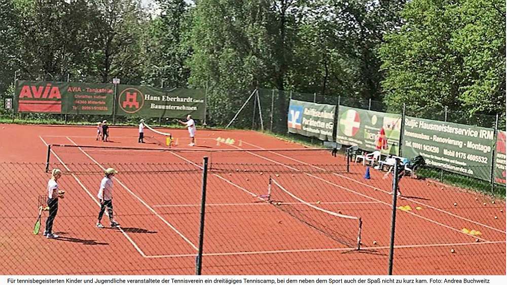 Ferien-Trainingscamp beim Tennisverein